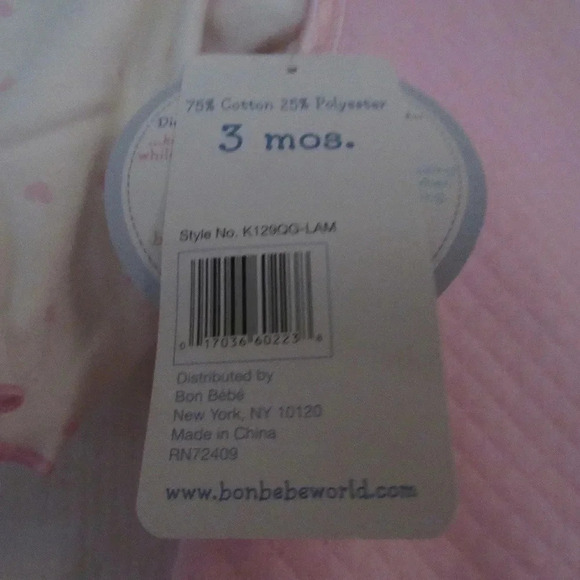 NWT Bon Bebe Baby Girl Sleeping Bag 3-piece Set 3M - Picture 6 of 6